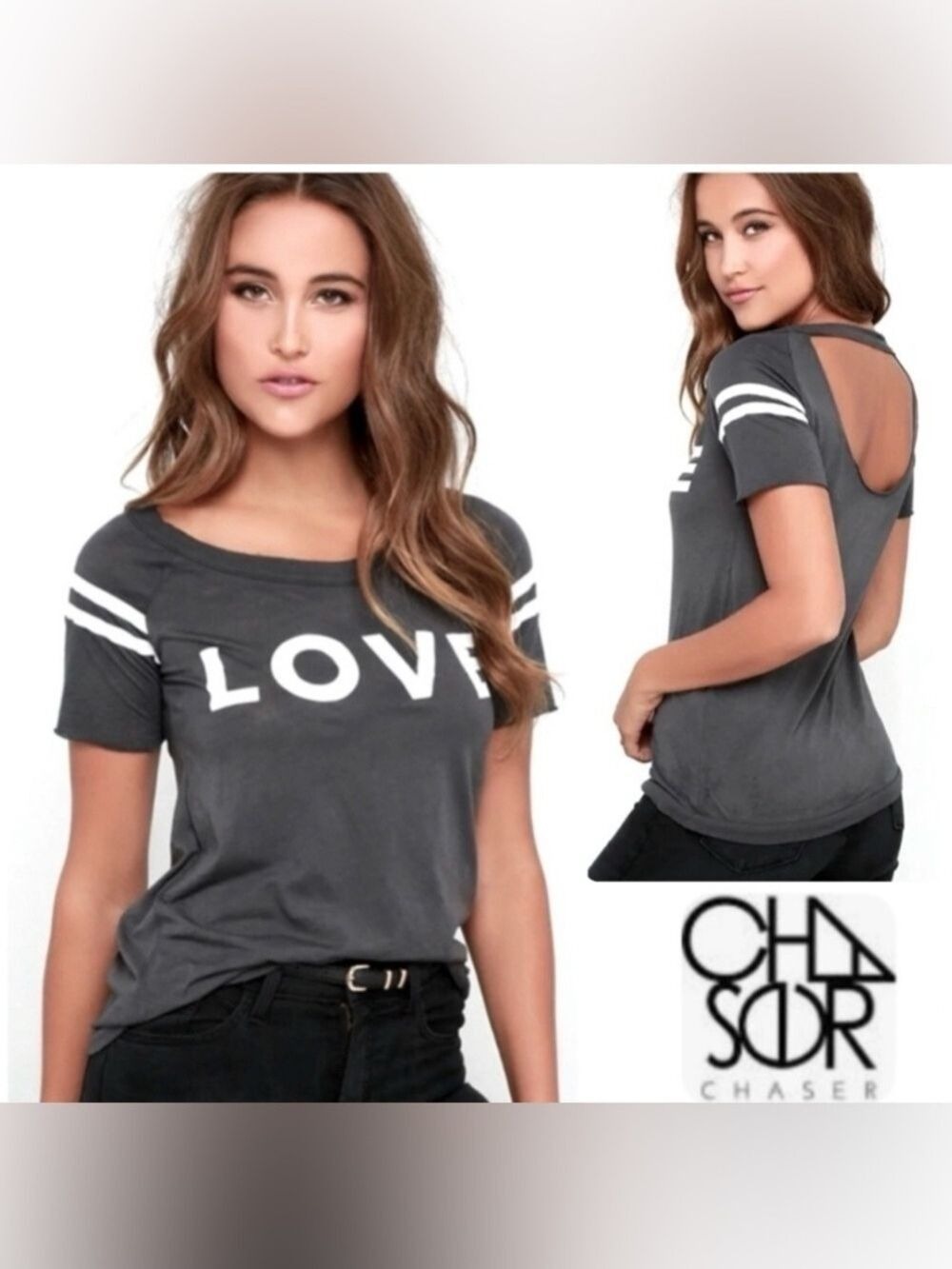 Chaser Distressed Love T-Shirt